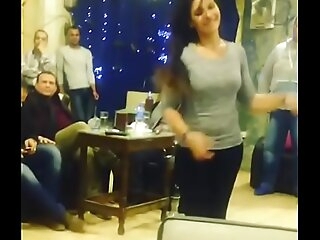 arab drool-filled dancing with friends in Cafe