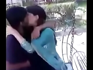Indian teenage smooching and pressing boobs in public