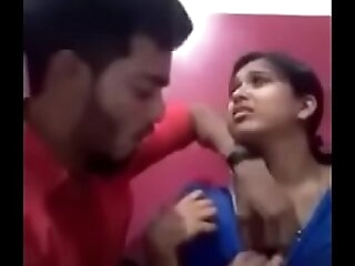 Indian nymph kissing their way boyfriend and displaying their way boobs and gets deepthroated